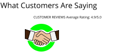 What Customers Are Saying                           CUSTOMER REVIEWS Average Rating: 4.9/5.0